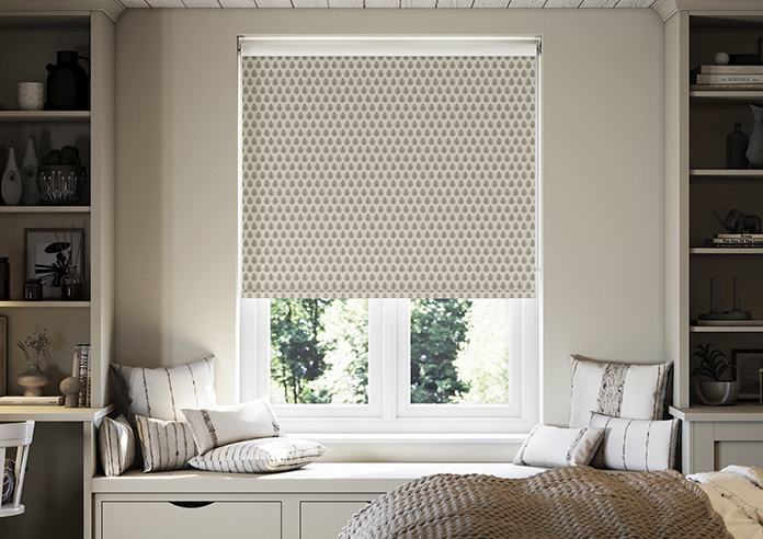 Emily Bond Jaipur, Charcoal - Twist&Fit Roller Blind - Image 3